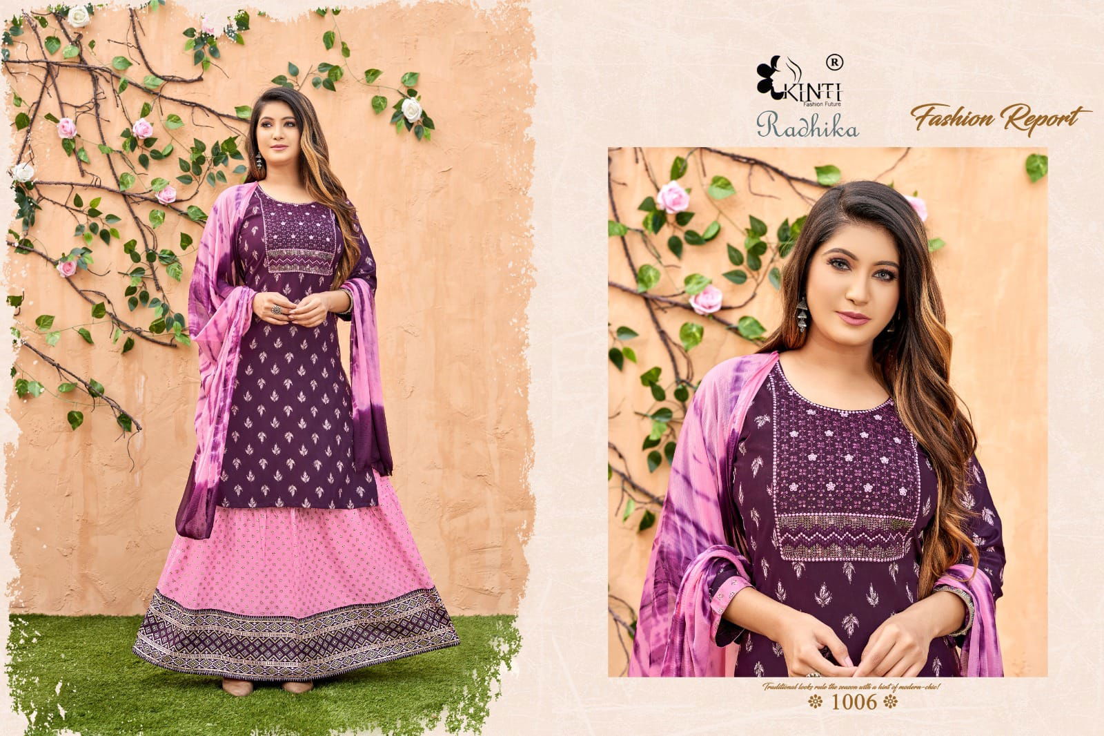 Radhika By Kinti 1001-1006 Readymade Salwar Suits Catalog